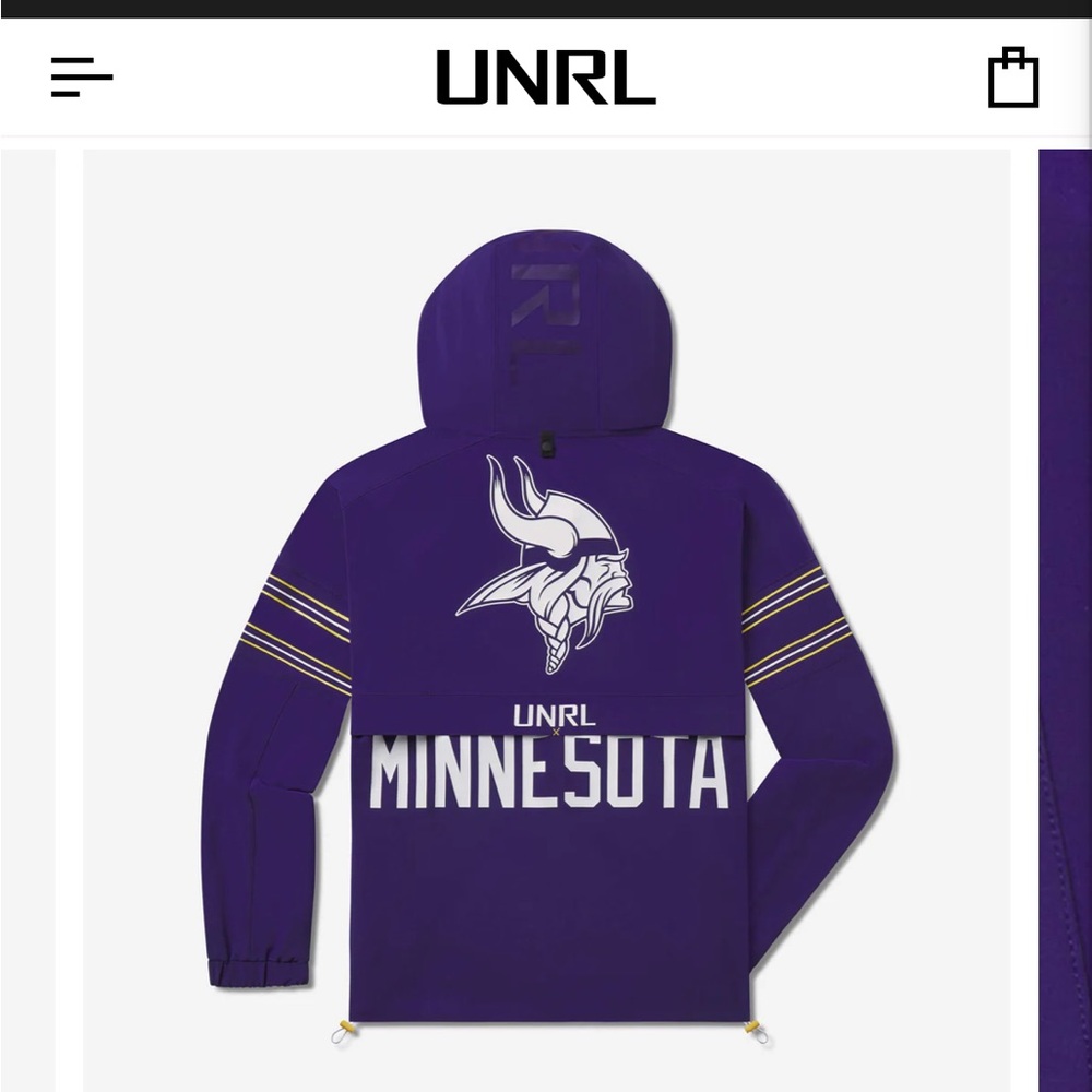 UNRL Vikings Purple Track Jacket - Picture 2 of 11